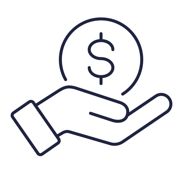 hand-holding-dollar-coin-line-600nw-2470458869